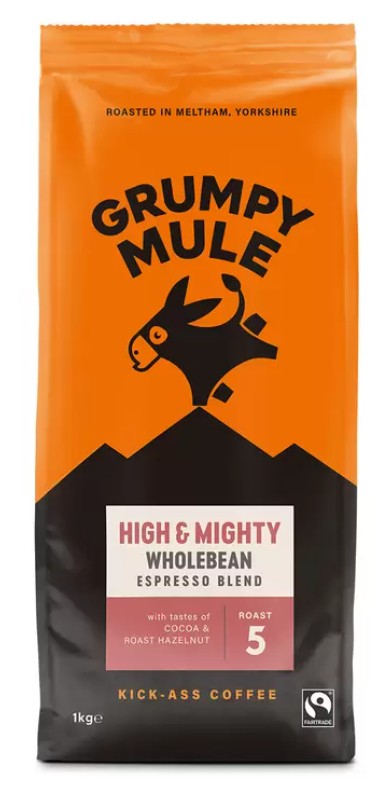 Grumpy Mule Dark Peak Coffee Beans, 1kg
